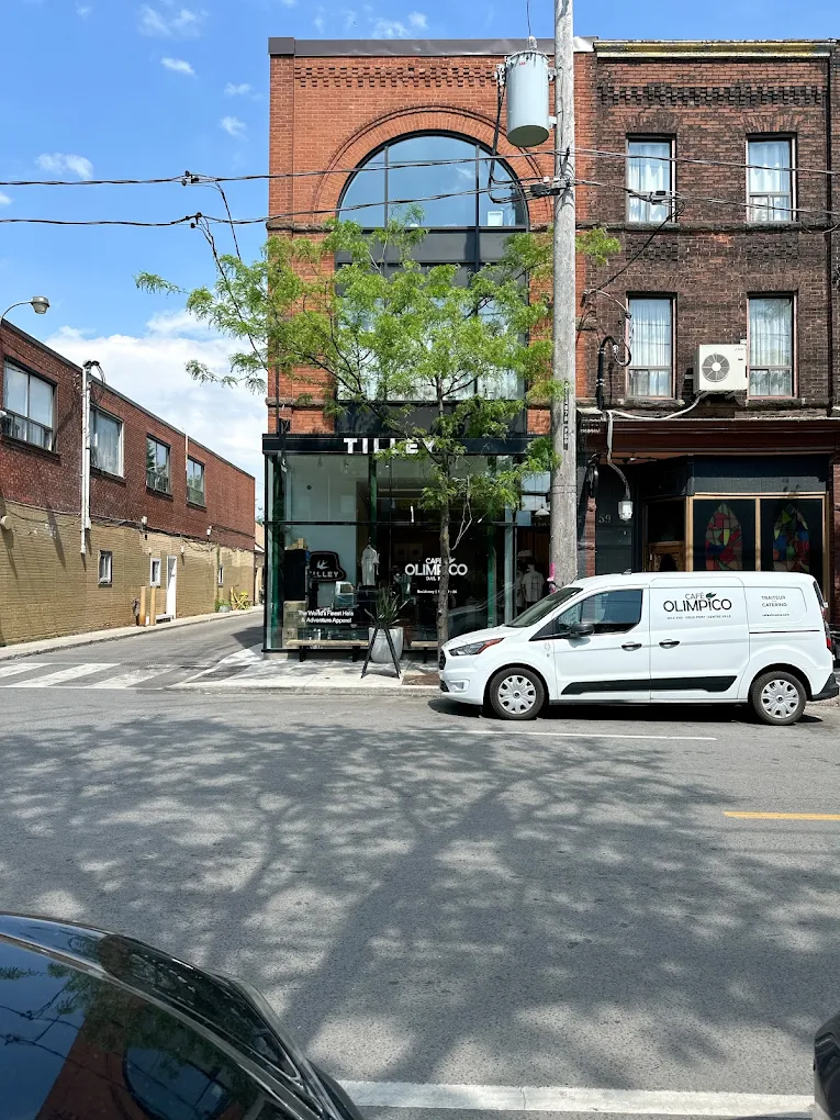 Tilley Endurables retail storefront, 61 Ossington Ave, Toronto